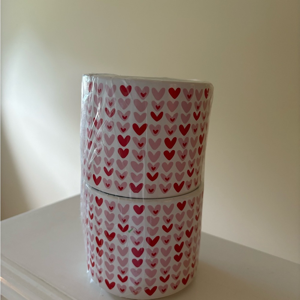 Elum Red Heart Patterned Mug Set - Picture 2 of 6